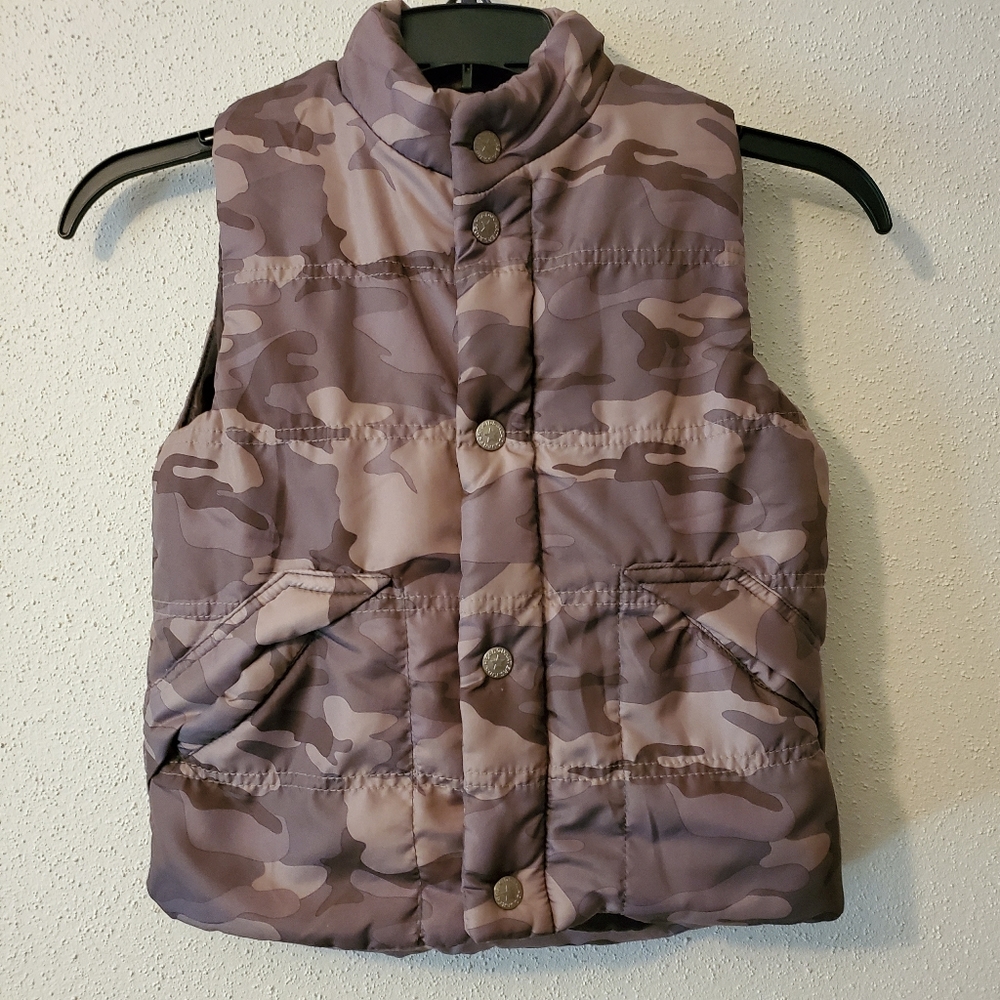 Boys Camo Puffer Vest